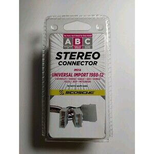 Scosche Stereo Connector IM01A Universal Import 1988‎ - 2012 Car Truck SUV